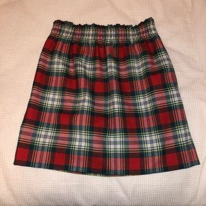 J.Crew Plaid Paper Bag Skirt
